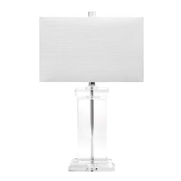 nuLOOM Toledo 25 in. Clear Glam Table Lamp, Dimmable