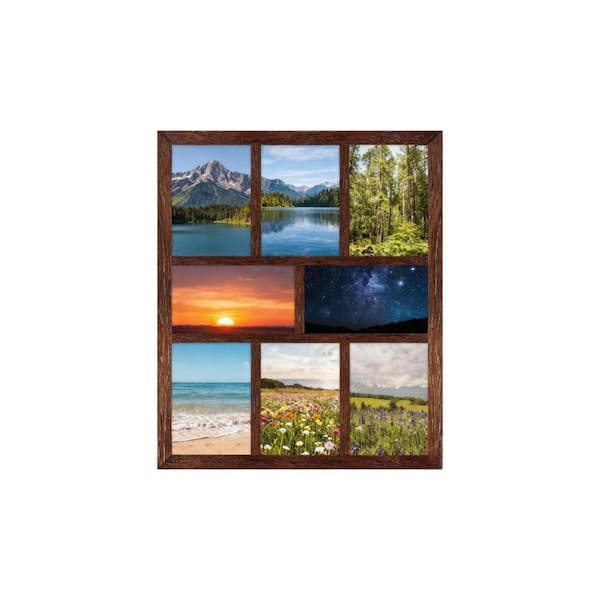 Windy Hill Collection 'You & Me' 4x6 Picture Frame - Rustic Wood Slats, Wall Or Table