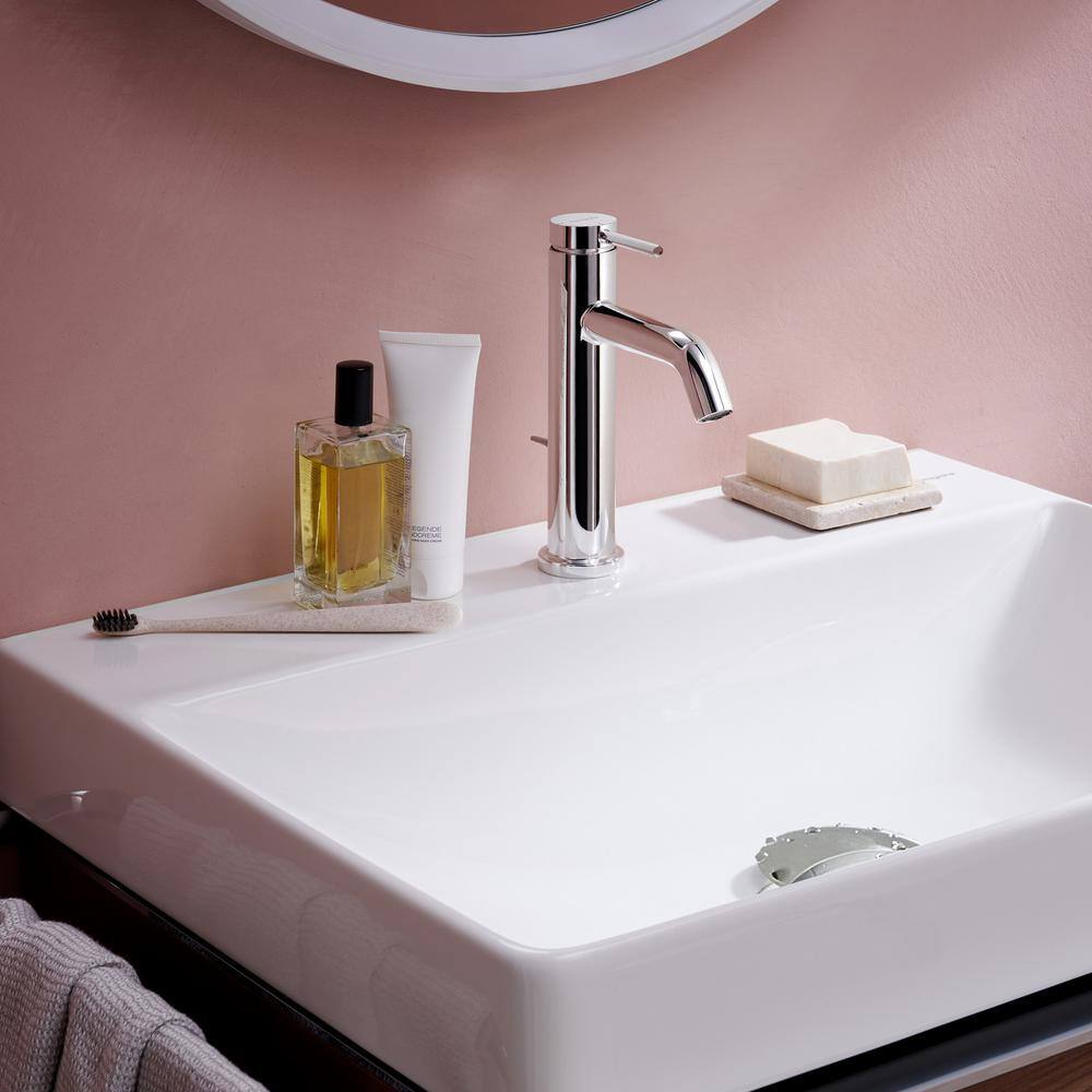 Tecturis S Chrome Single-Hole Bathroom Faucet with Pop-Up Drain
