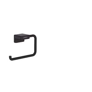 AddStoris Wall Mount Toilet Paper Holder without Cover in Matte Black