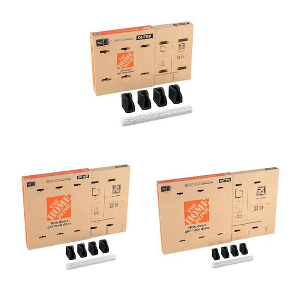 25 in. x 6 in. x 26 in. TV Box, 37.5 in. x 6 in. x 41 in. TV Box and 48 in. x 6 in. x 49 in. TV Box Combo