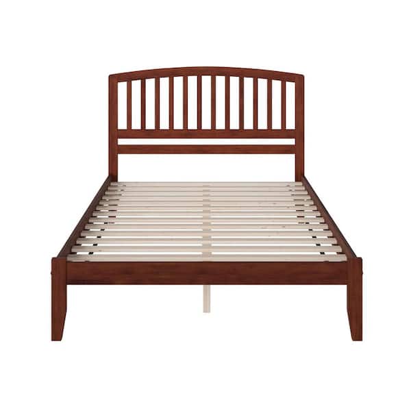 Richmond Walnut Queen Platform Bed with Open Foot Board