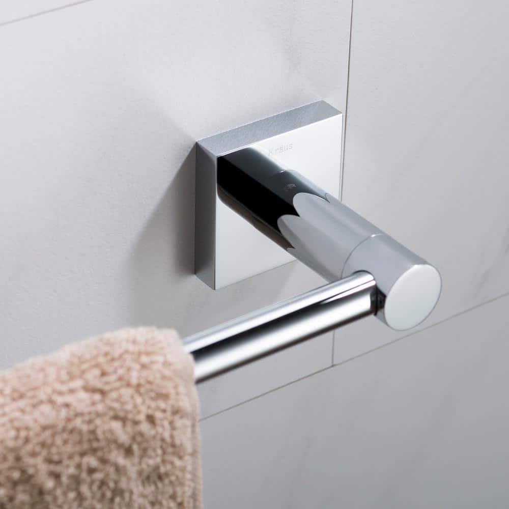 Ventus 25-Inch Chrome Wall Mounted Towel Bar