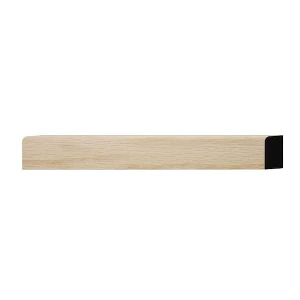 Ekena Millwork WM881 0.44 in. D x 0.75 in. W x 6 in. L Wood (White Oak) Baseboard Moulding Sample