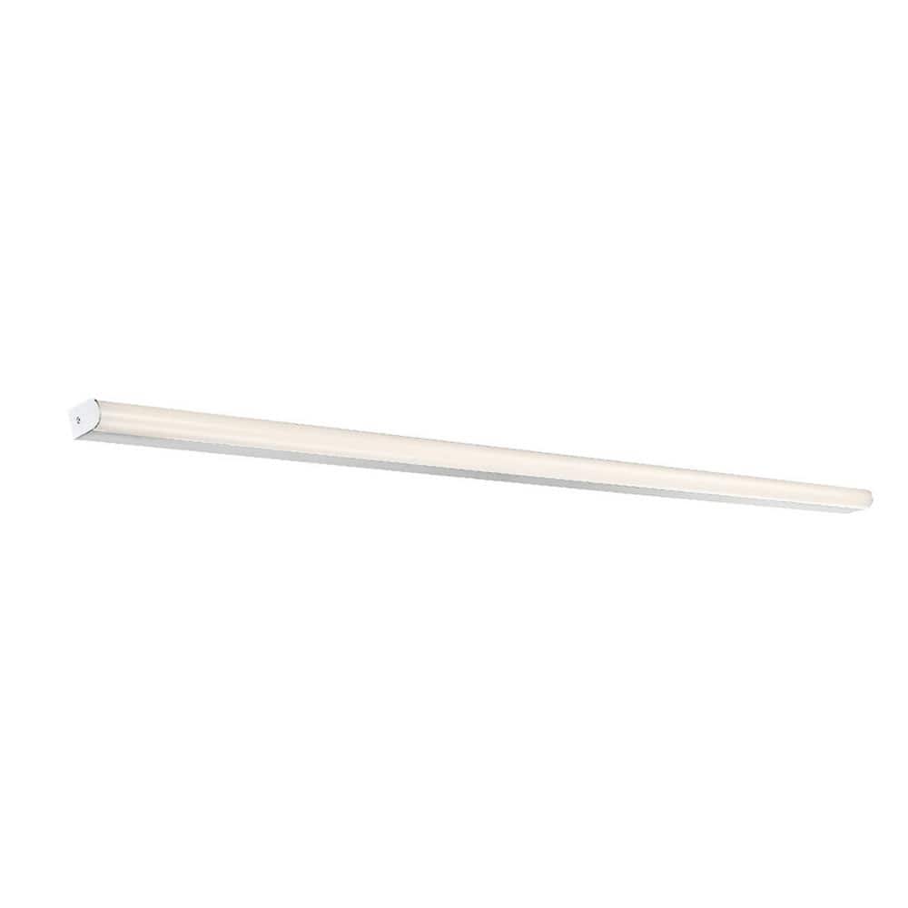 Sleek 48" Brushed Aluminum LED Vanity Light with Dimmable Energy Star