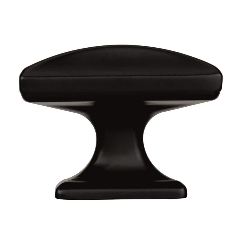 Black Bronze Rectangular Cabinet Knob with Mounting Hardware