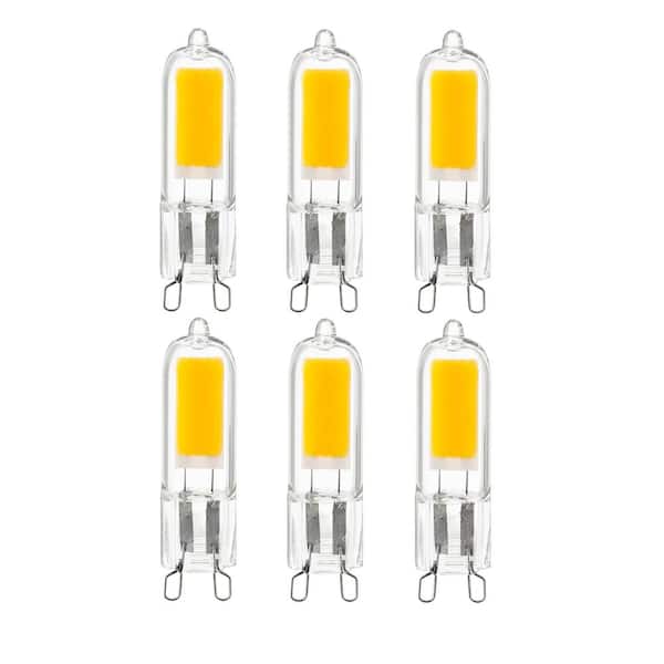 Sunlite 25-Watt Equivalent G9 Bi-Pin Base Non-Dimmable LED Light Bulb in Warm White 3000K (6-Pack)