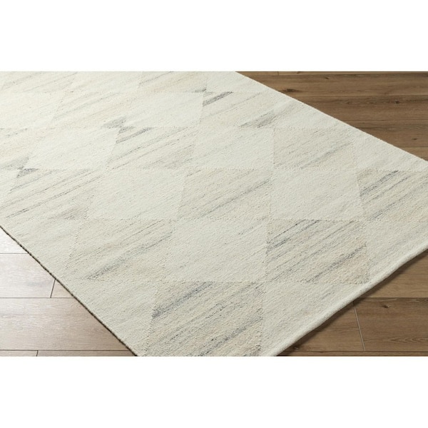 Midyat Cream Global Checkered 9 ft. x 12 ft. Area Rug