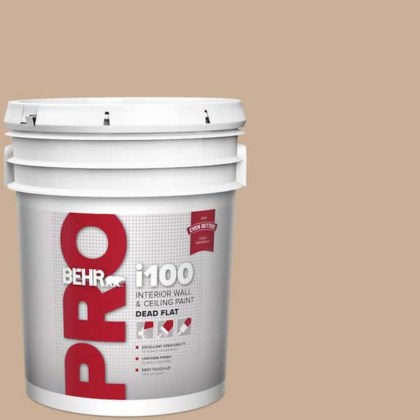 BEHR PRO 5 gal. #280E-3 Toasted Wheat Dead Flat Interior Paint