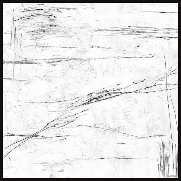 Unbranded "Dusty Road" by Parvez Taj Floater Framed Canvas Abstract Art Print 18 in. x 18 in.
