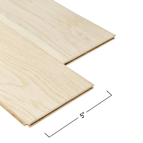 Mohawk Celestial Sky Smoked Oyster Oak 0.37 in. T x 5 in. W Wirebrushed Engineered Hardwood Flooring (29.53 sq. ft./case)