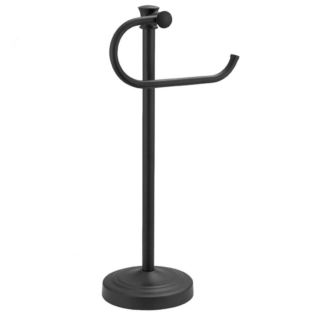 7.67 in. Freestanding Stainless Steel Towel Bar Hanger in Matte Black, 17 in. H Towel Rack, Towel Holder for Bathroom price history on PriceWatchPro
