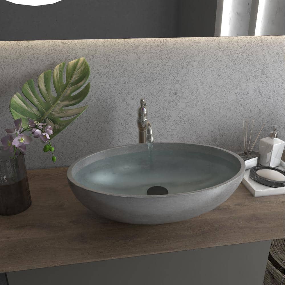 Brushed Nickel Single Handle Vessel Bathroom Faucet with Pop-Up Drain