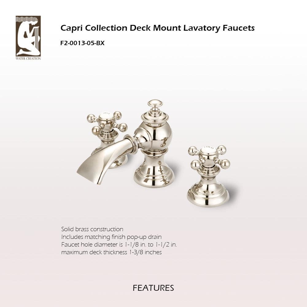 Elegant Polished Nickel Widespread Bathroom Faucet