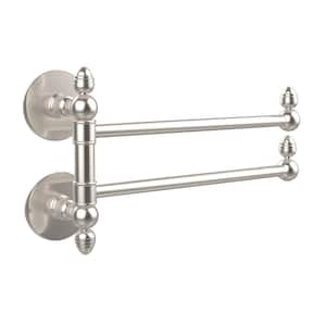 Allied Brass Que New Collection 2-Swing Arm Towel Rail in Polished