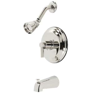 NuvoFusion Single Handle 1-Spray Tub and Shower Faucet 2 GPM with Pressure Balance in Polished Nickel