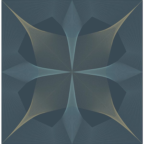 NuWallpaper Blue Intuition Peel and Stick Wallpaper