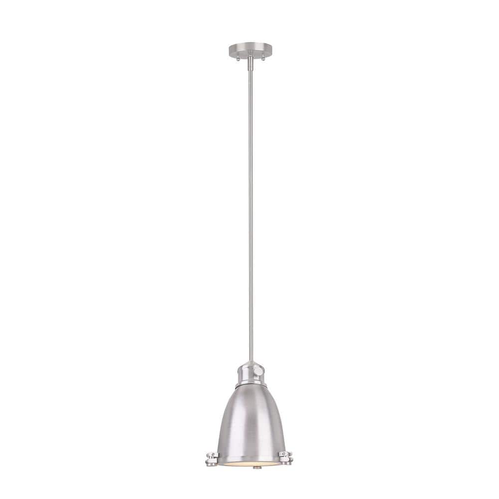 1-light Satin Nickel Pendant with Metal Dome Shade price history on PriceWatchPro
