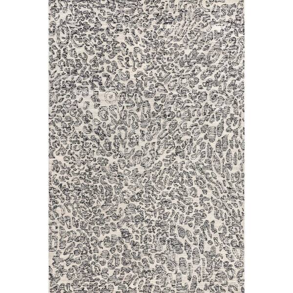nuLOOM Vivien Leapord Hand Tufted Wool Charcoal 8 ft. x 10 ft. Modern Area Rug