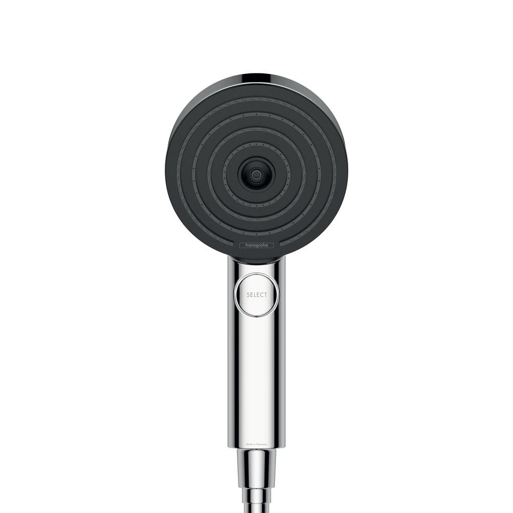 Chrome Adjustable Multi-head Handheld Shower with Pulse and Rain Modes