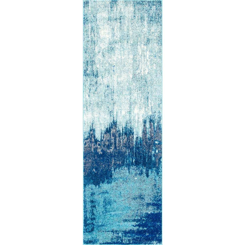 Alayna Abstract Blue 3 ft. x 8 ft. Runner Rug price history on PriceWatchPro