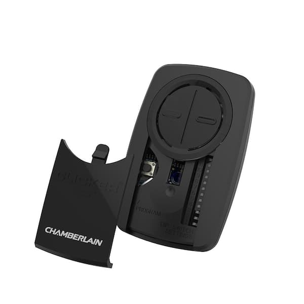 Chamberlain - KLIK5U-BK2 Single Button Universal Clicker Black Garage Door Remote Control