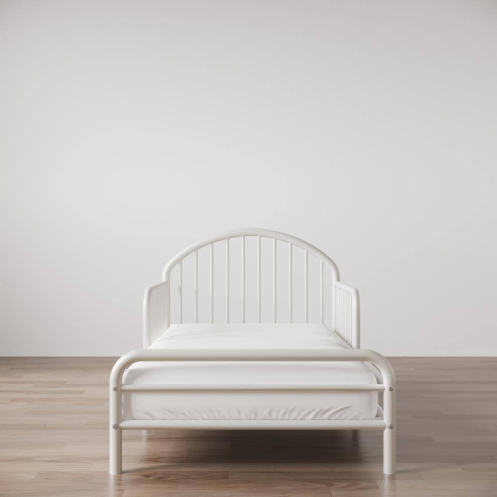 Little Seeds River Metal Toddler Bed, White 4595109LS The Home Depot