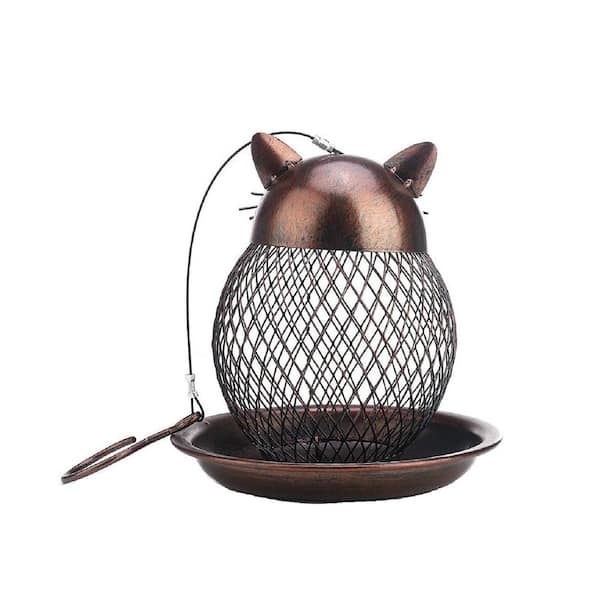 Heavy Duty Metal Frame Squirrel Proof Hanging Bird Feeder for Wild Bird Garden Yard Outdoor Decoration