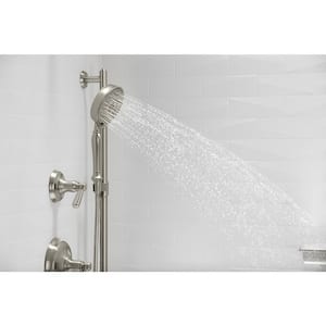 Bancroft 3-Spray Patterns Round Handheld Shower Head 2.5 GPM in Vibrant Brushed Nickel