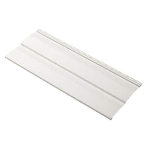 Take Home Sample Progressions Double 4.5 in. x 24 in. Dutch Lap Vinyl Siding in Ivory