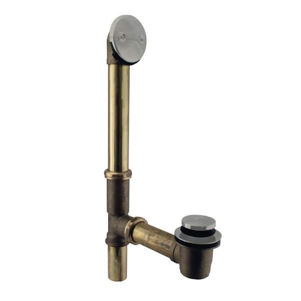 Westbrass 10 in. 17 Gauge Brass Tip-Toe Drain