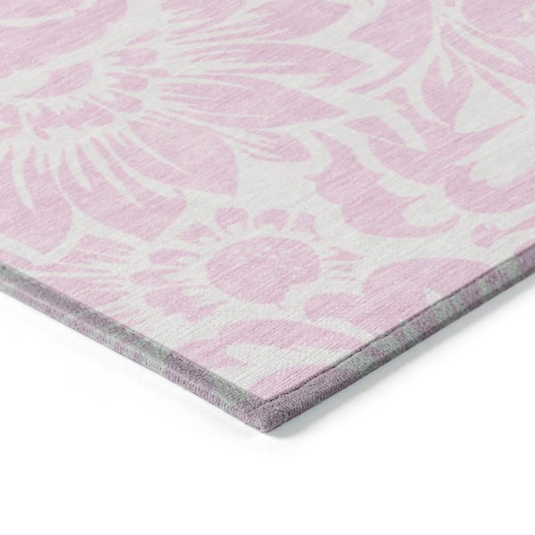 Chantille ACN551 Pink 2 ft. 6 in. x 3 ft. 10 in. Machine Washable Indoor/Outdoor Geometric Area Rug