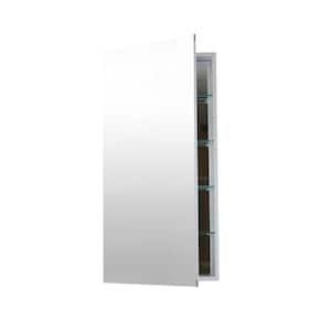 20 in. W x 30 in. H x 4 in. D Frameless Aluminum Recessed or Surface-Mount Bathroom Medicine Cabinet