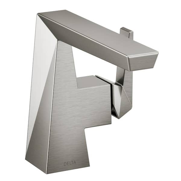 Delta Trillian Single Handle Single Hole Bathroom Faucet in Lumicoat Stainless