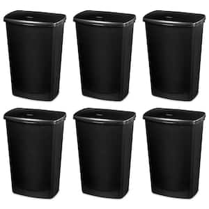11.4 Gal. Lift-Top Covered Wastebasket Trash Can (6-Pack)
