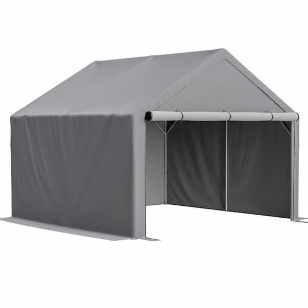10 ft. x 10 ft. Outdoor Storage Shed Garden Shelter Utility Cabin for Bicycle, Tools, Firewood, Equipment (100 sq. ft. )