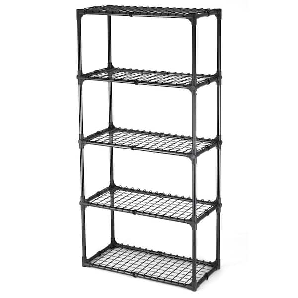 スリーステージラック FUNKOL 3-Tier Black Heavy-Duty Steel Type Storage Shelf