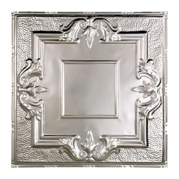 Great Lakes Tin Niagara 2 ft. x 2 ft. Nail-Up Tin Ceiling Tile in Unfinished(Case of 5)