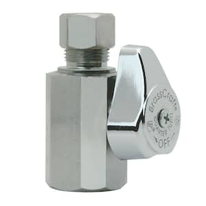 1/2 in. FIP Inlet x 3/8 in. Compression Outlet 1/4-Turn Straight Valve