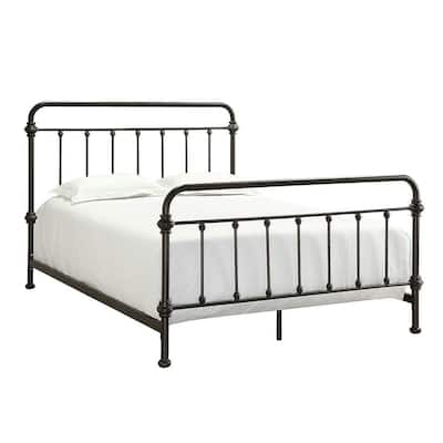 Metal Beds Bedroom Furniture The Home Depot Metal Beds Bedroom Furniture The, Rod Iron Bed Frame King