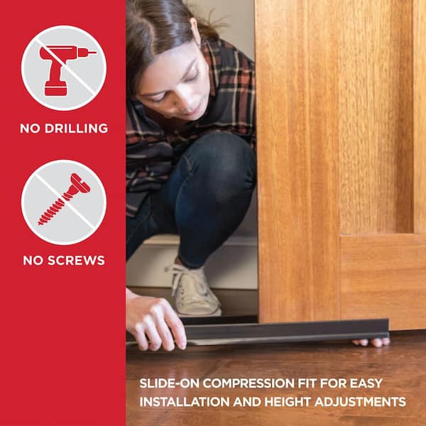 M-D Building Products 36 in. Brown Vinyl U-Shape Slide-On