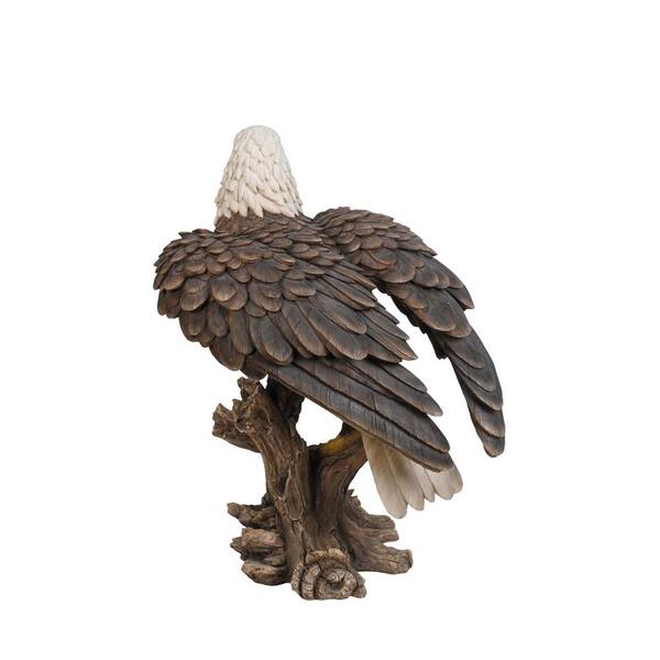 Hi-Line Gift Ltd Bald Eagle on Stump Statue 87980