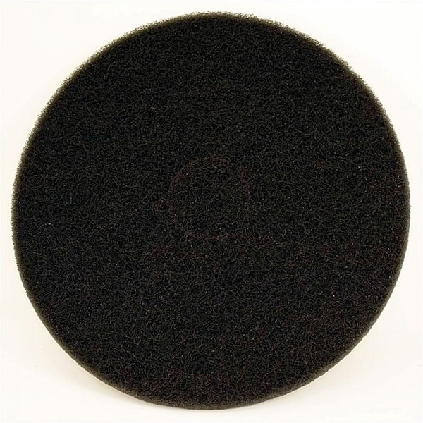 DIABLO 17 in. Non-Woven Black Buffer Pad DCR170BLKM01G - The Home Depot