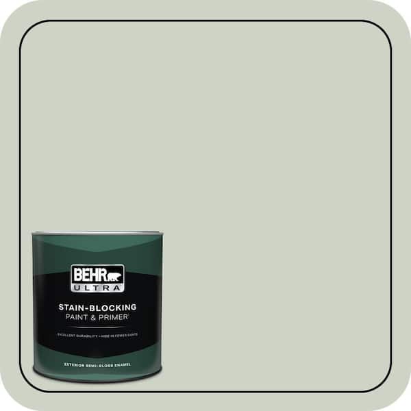 BEHR ULTRA 1 qt. #N390-2 Flora Semi-Gloss Enamel Exterior Paint & Primer