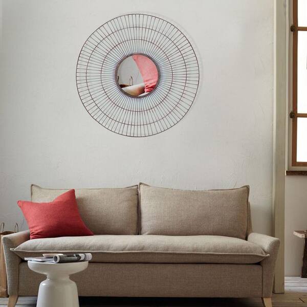 Unbranded 30 in. x 30 in. Round Metal Wall Decor