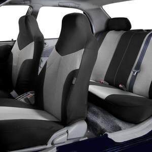 Supreme Twill Fabric 47 in. x 23 in. x 2 in. Universal Fit Full Set Car Seat Covers