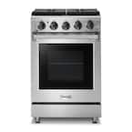 24 in. 3.7 cu. ft. Gas Range with Convection in Stainless Steel