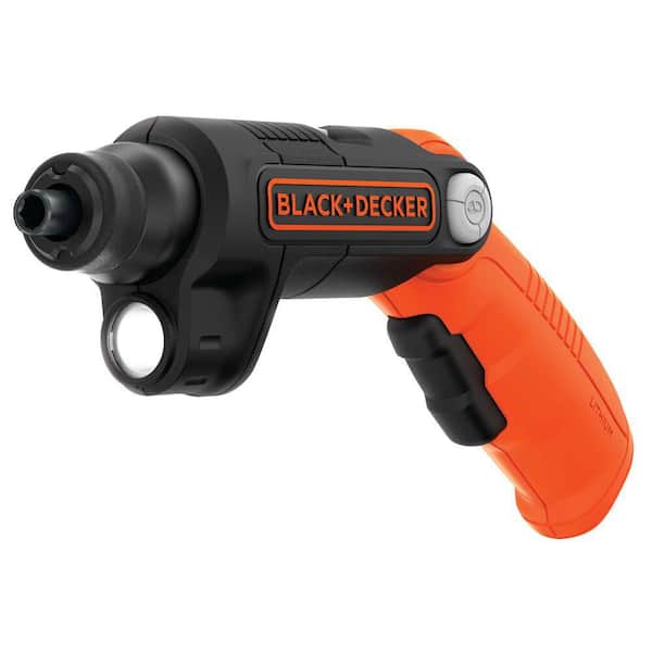 4V MAX Lithium-Ion Cordless 1/4 in. Electric Screwdriver with Pivoting Handle, Light and Charger
