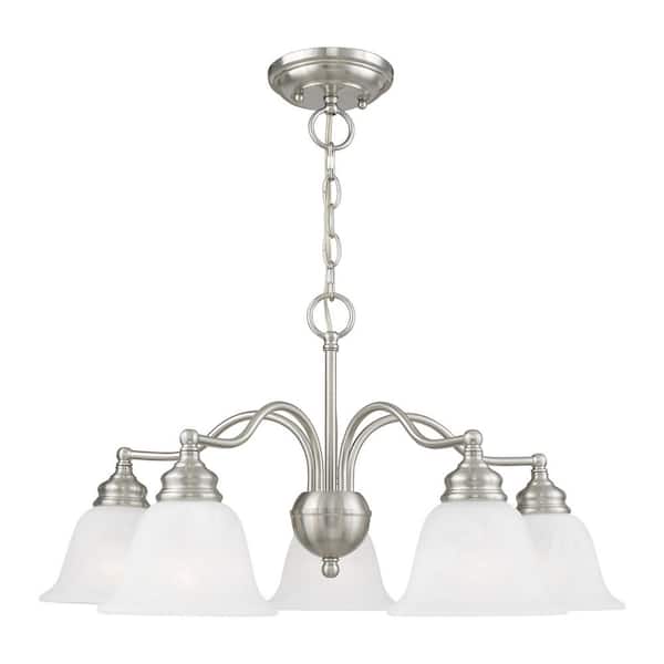 Essex 5-Light Brushed Nickel Semi Flush Mount/Convertible Chandelier