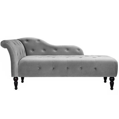 naomi chaise lounge dark grey